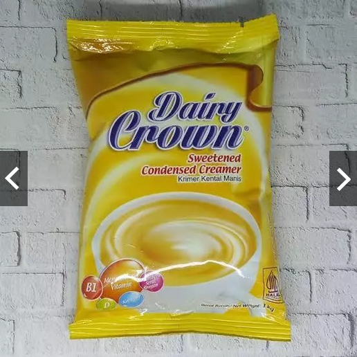 

SUSU KENTAL MANIS CAP DAIRY CROWN 1KG / 1000gr KEMASAN BANTAL