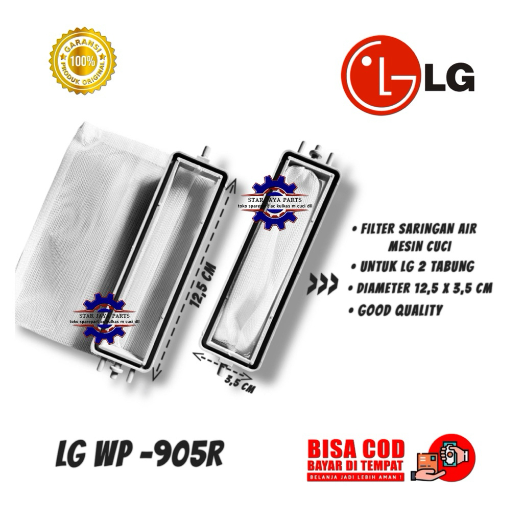 LG WP -905R SARINGAN FILTER AIR MESIN CUCI LG 2 TABUNG 905R GOOD QUALITY