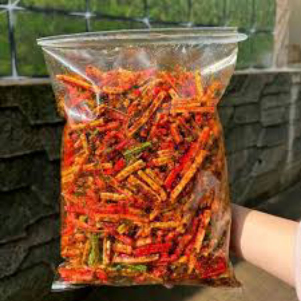 

seblak kerupuk beton pedas daun jeruk gurih kemasan 250gr