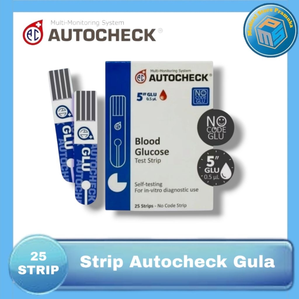 Strip Autocheck Gula  Autocheck Glucose  Isi Ulang Autocheck Gula