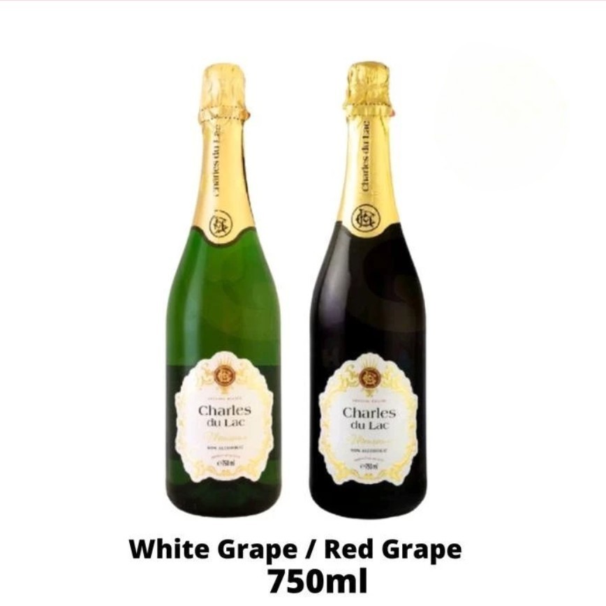 

Charles du Lac Sparkling Red Grape 750ml - Non Alkohol | Minuman Halal Elegan