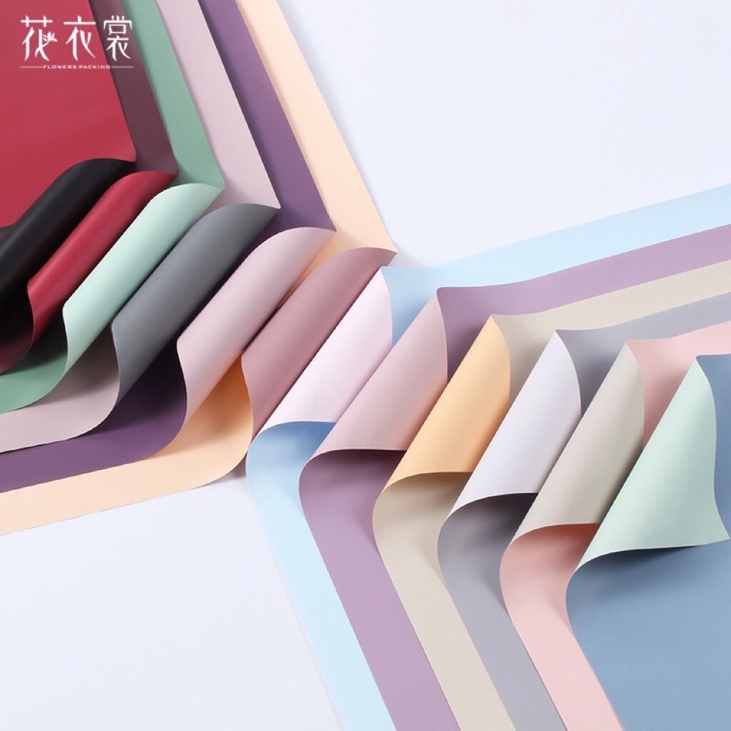 

[1PAK/20LEMBAR] JFF Kertas Buket Bunga Bi Color / Flower Wrapping Paper Cellophane
