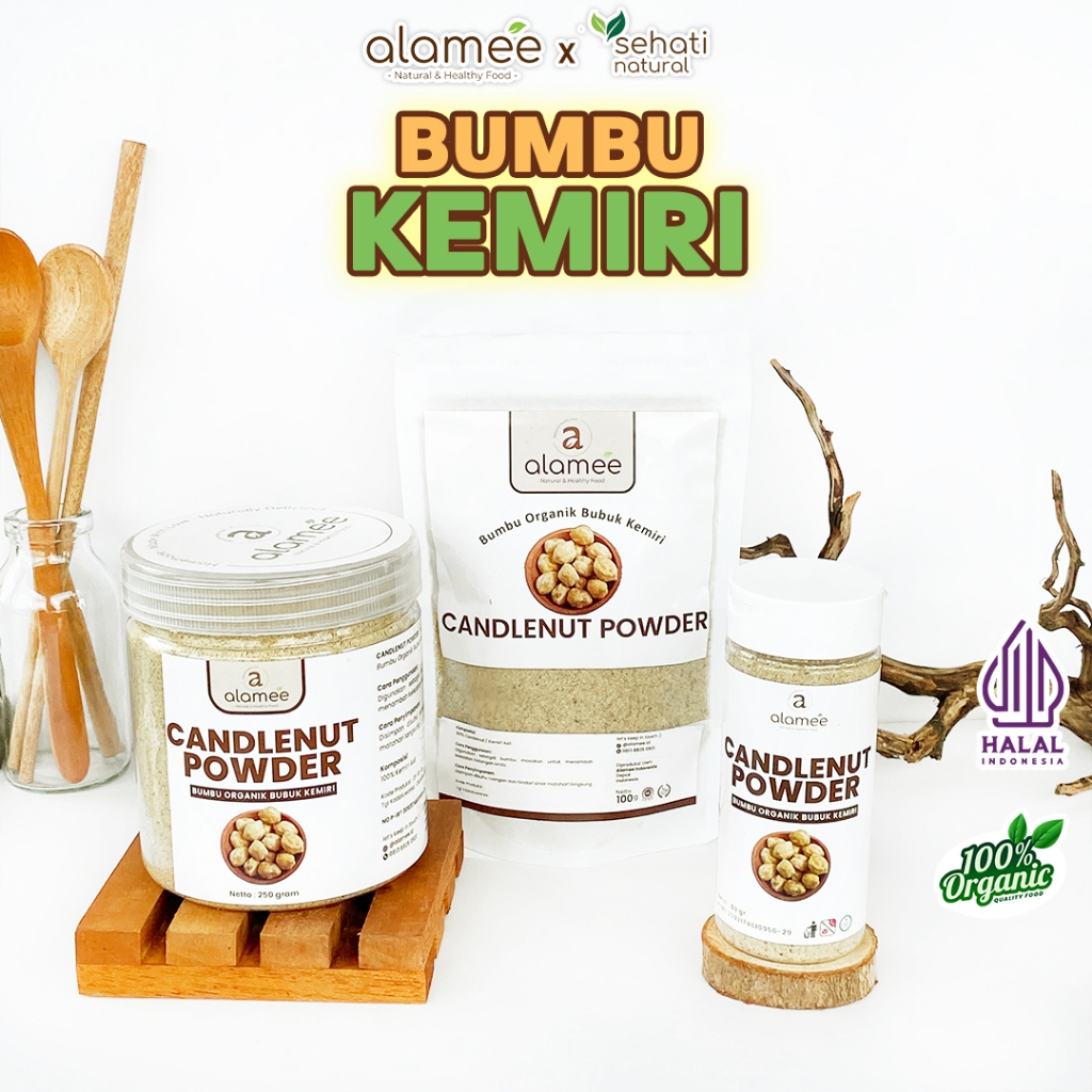 

Kemiri Bubuk Candlenut Powder Bumbu Dapur Organik Rempah Masak Rimpang Murni Asli Tanpa Campuran
