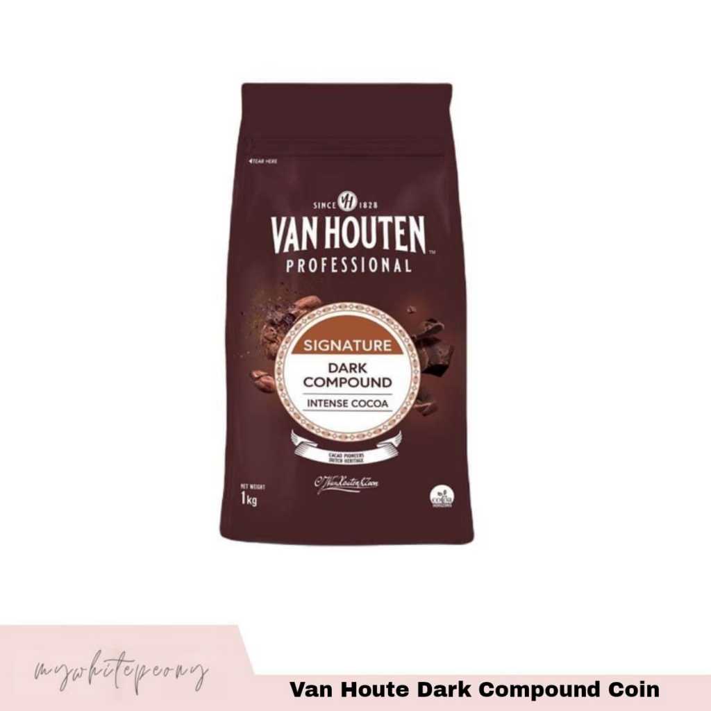 

Van Houten Chocolate Dark Compound Coin / Coklat Dark Compound Koin 100 Gr Repack