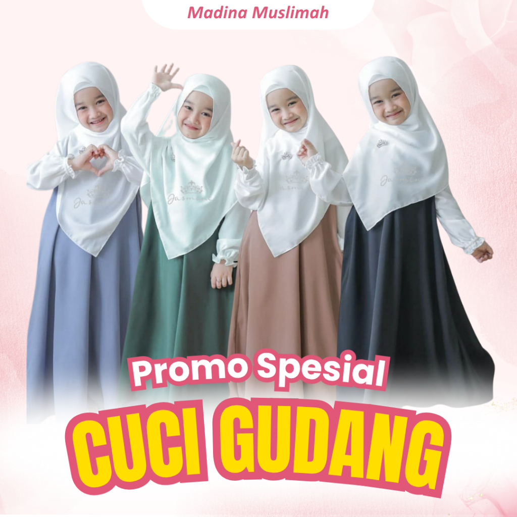 Obral Cuci Gudang Gamis Anak By Jasmine Original