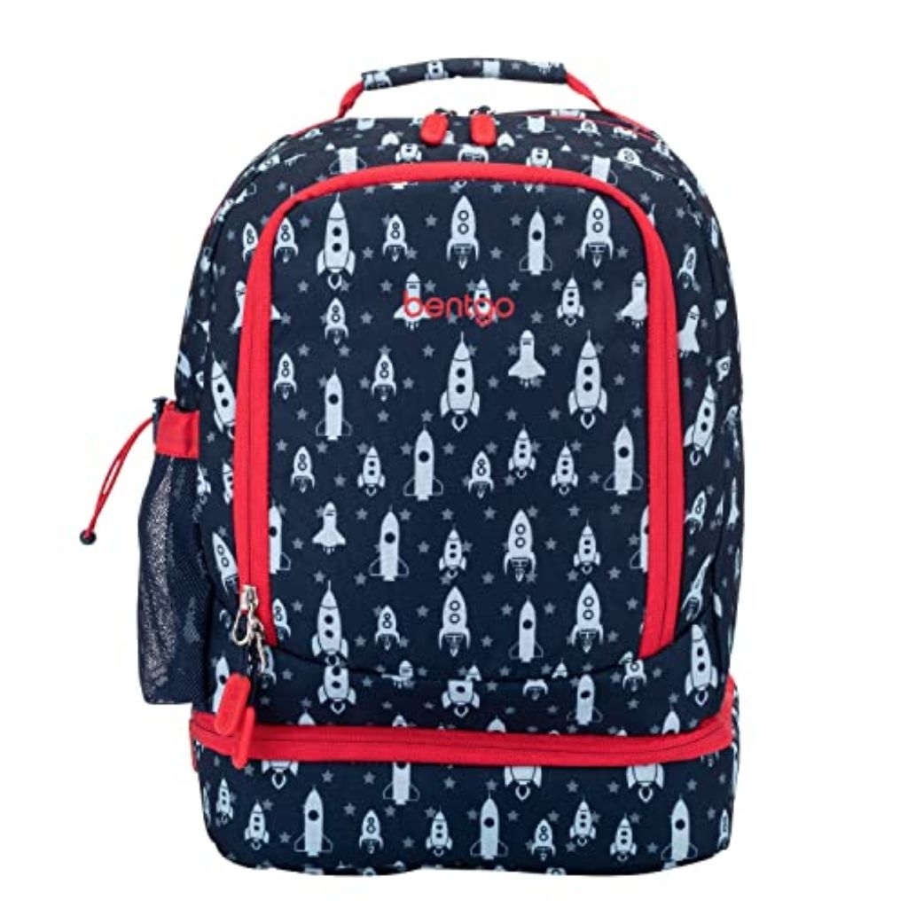 Bentgo Kids Prints 2-in-1 Backpack & Insulated Lunch Bag- Rocket