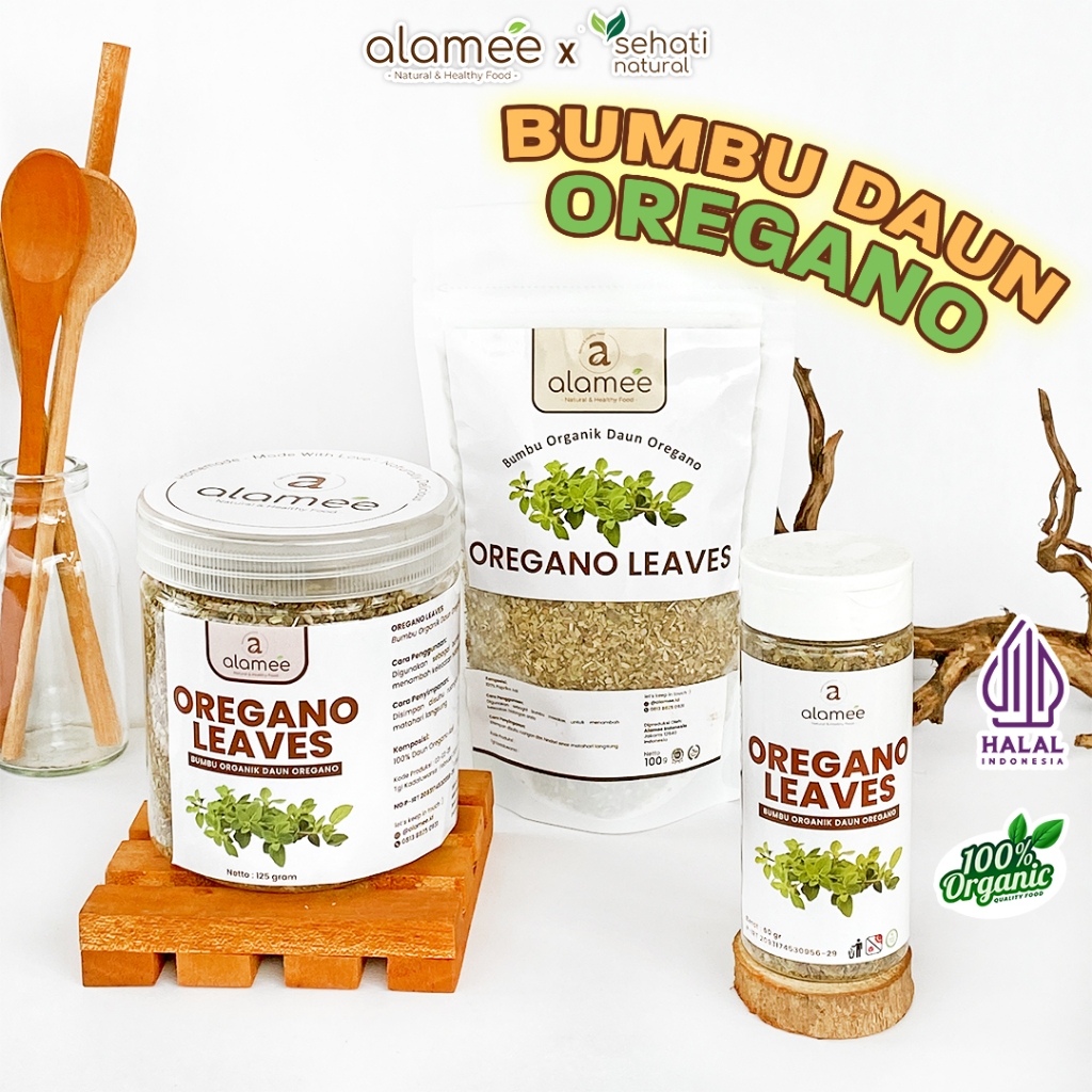 

Daun Oregano Kering Dried Leaves Flakes Garnish Murni Asli Tanpa Campuran Organik Bumbu Alami 50 Gr