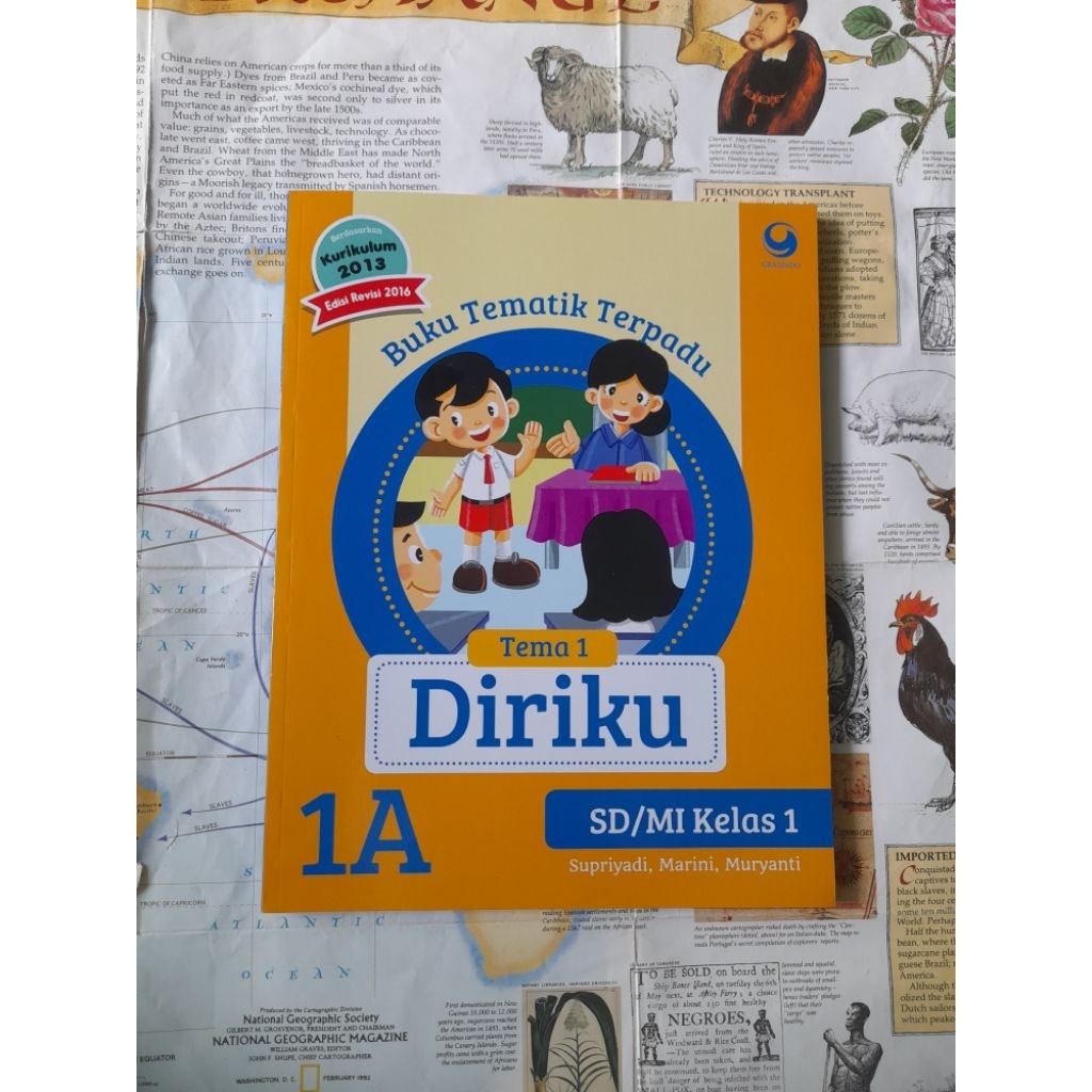 BUKU TEMATIK TERPADU - TEMA 1 DIRIKU | KELAS 1A