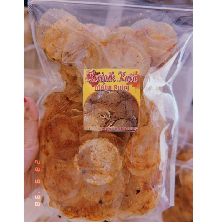 

Keripik kaca pedas gurih 250g cemilan singkong