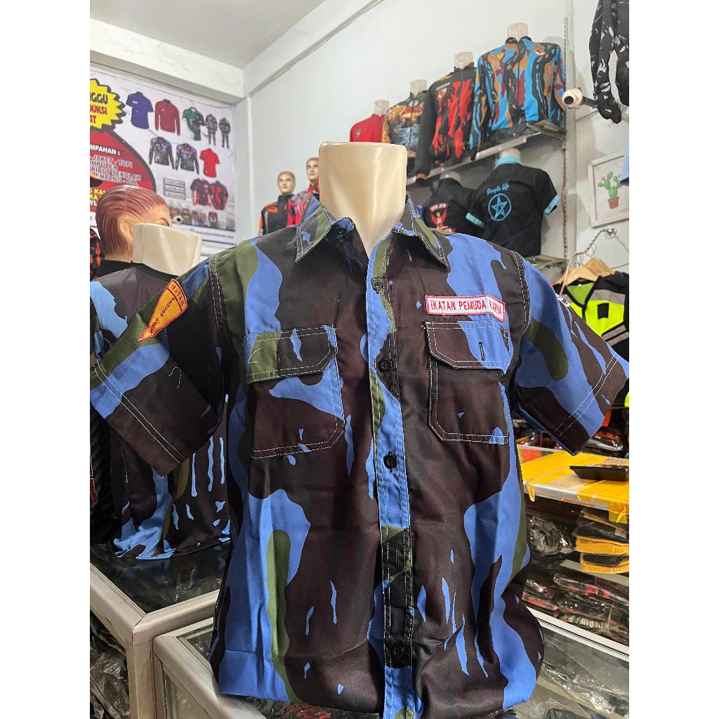 Kemeja Ikatan Pemuda Karya Lengan Pendek Bahan Candenssa