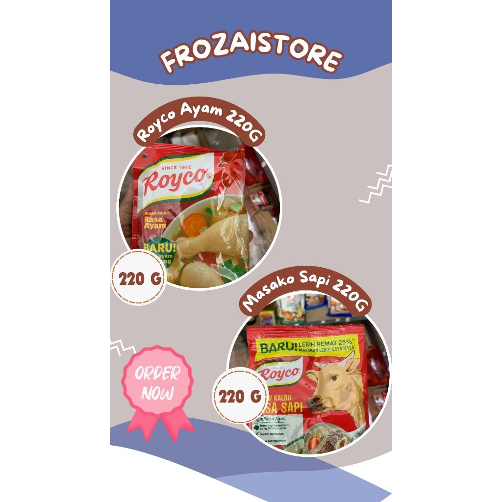 

Royco Ayam 220g/Royco Sapi 220g
