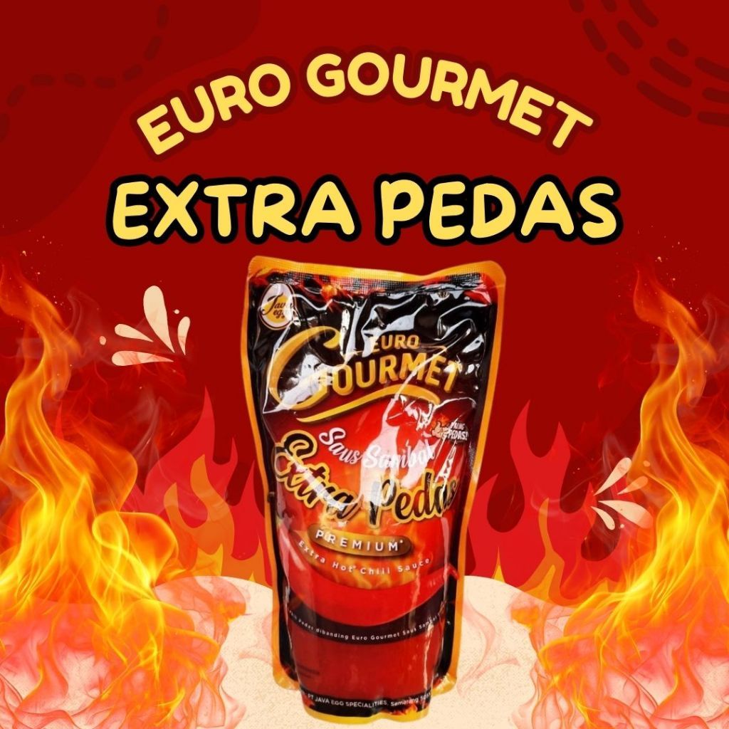 

Euro Gourmet Saus Extra Pedas 1kg / Gourmet Extra Pedas