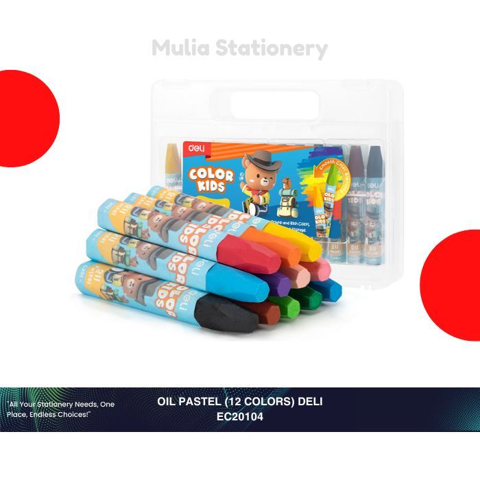 

Crayon Deli 12 Warna EC20104 | Oil Pastel Deli EC20104 | Perlengkapan Sekolah & Menggambar