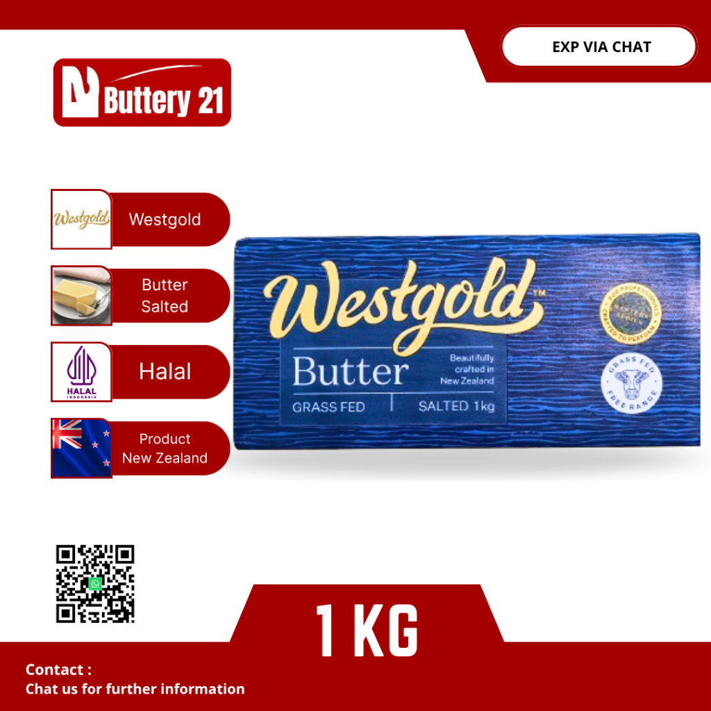 

WESTGOLD BUTTER SALTED 1 KG/BUTTER SALTED MENTEGA DENGAN TAMBAHAN GARAM/BUTTER ASIN