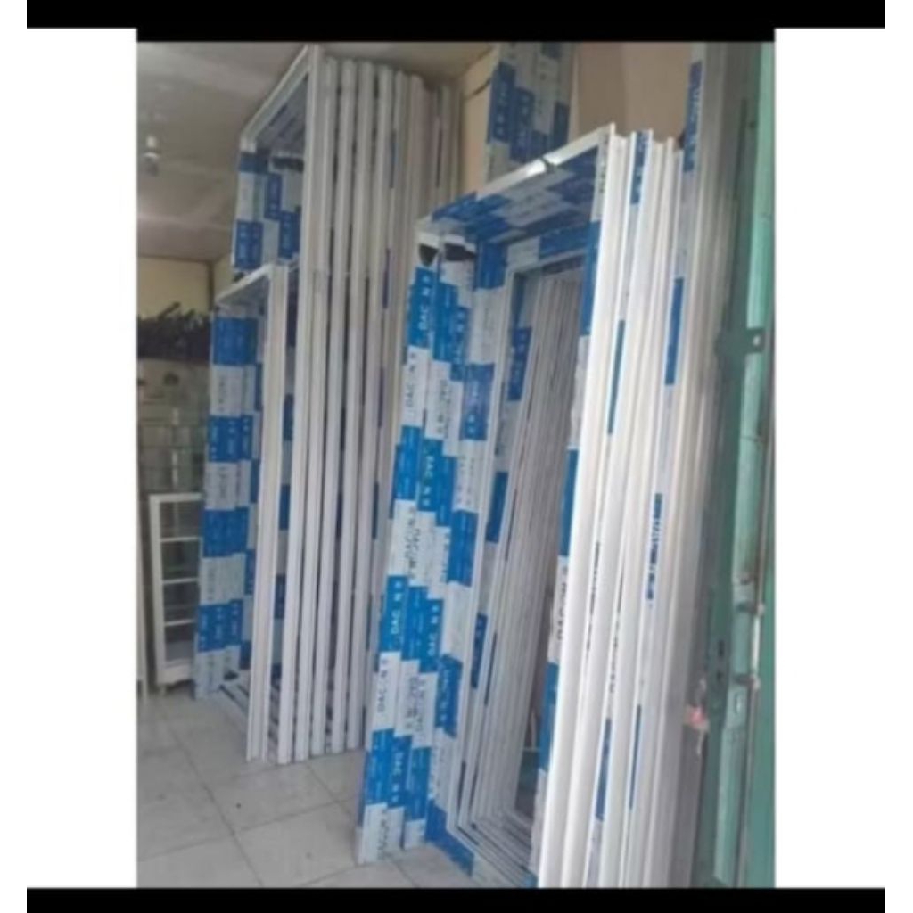 kusen pintu aluminium (kusen saja) Cocok untuk pintu aluminium pintu kayu pintu triplek bisa custom 