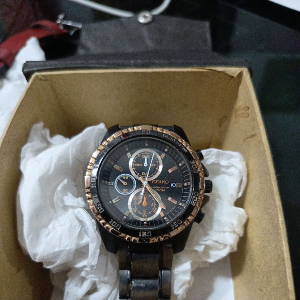 Jam tangan Chronograph sei preloved second bekas