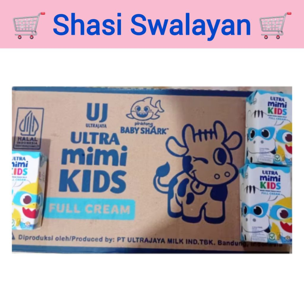 

ULTRA Mimi Kids FullCream Susu UHT 1 Dus 125 ml 40 Pcs