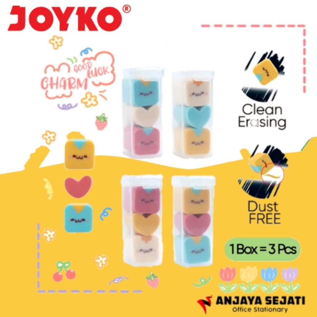 

Eraser | Penghapus Joyko ER-134 Good Luck Charm | Per pak