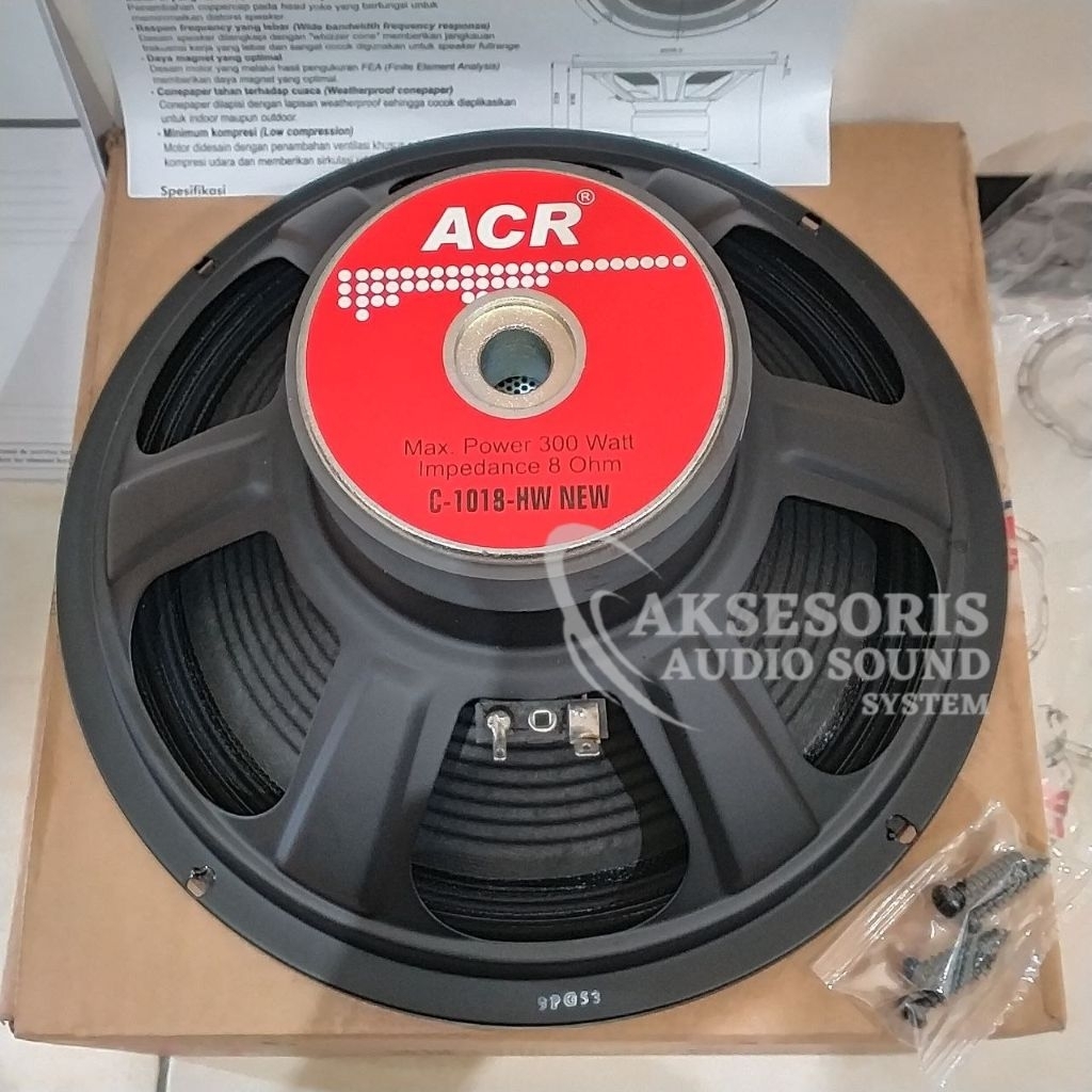 Speaker ACR 10 Inch Fullrange 1018 HW PRO NEW 300 Watt Kualitas Bagus
