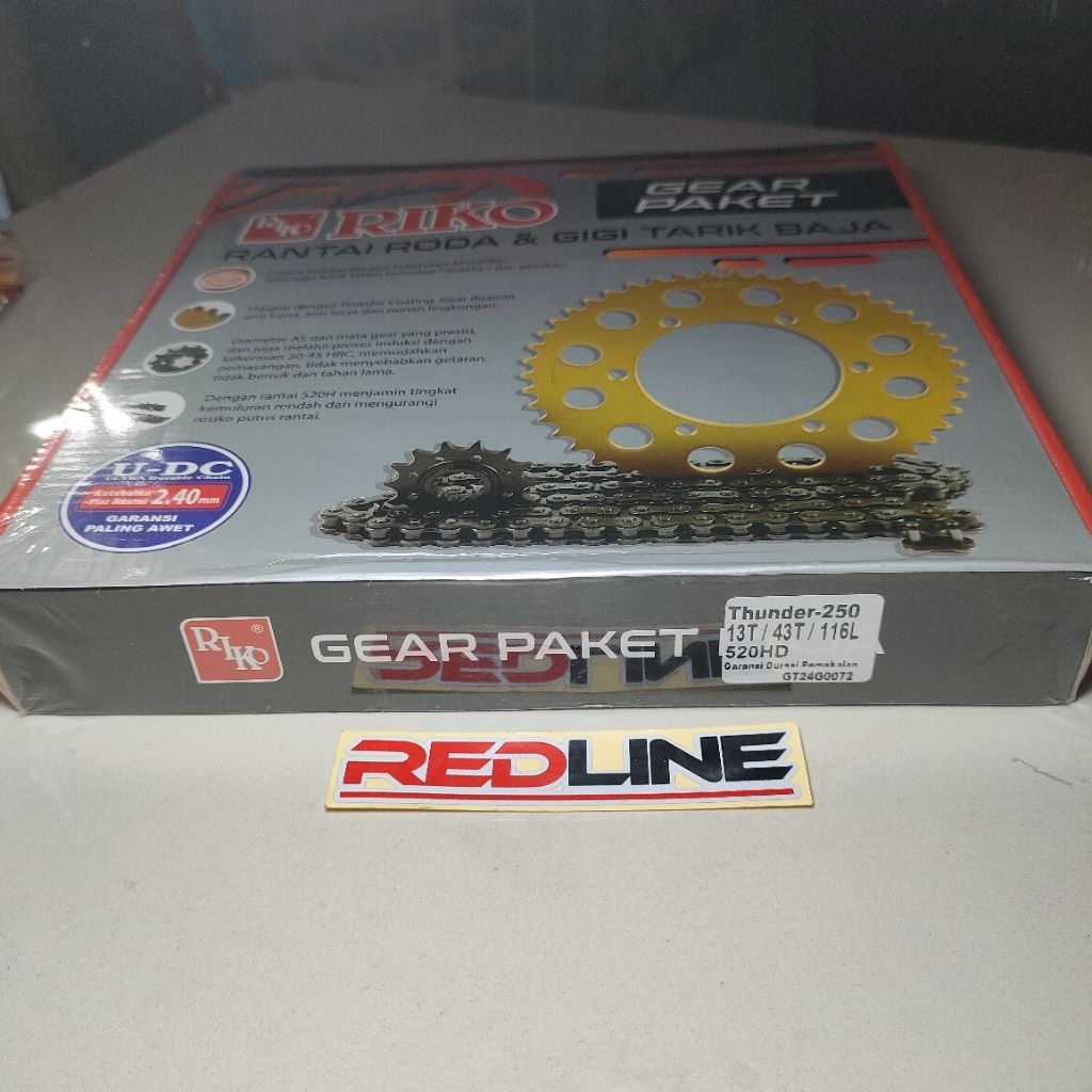 GEAR PEKET THUNDER 250 RDL MOTOR
