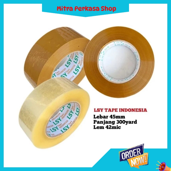 LAKBAN BENING & COKLAT 45 MM X 300 YARD / LAKBAN COKLAT LSY Tape