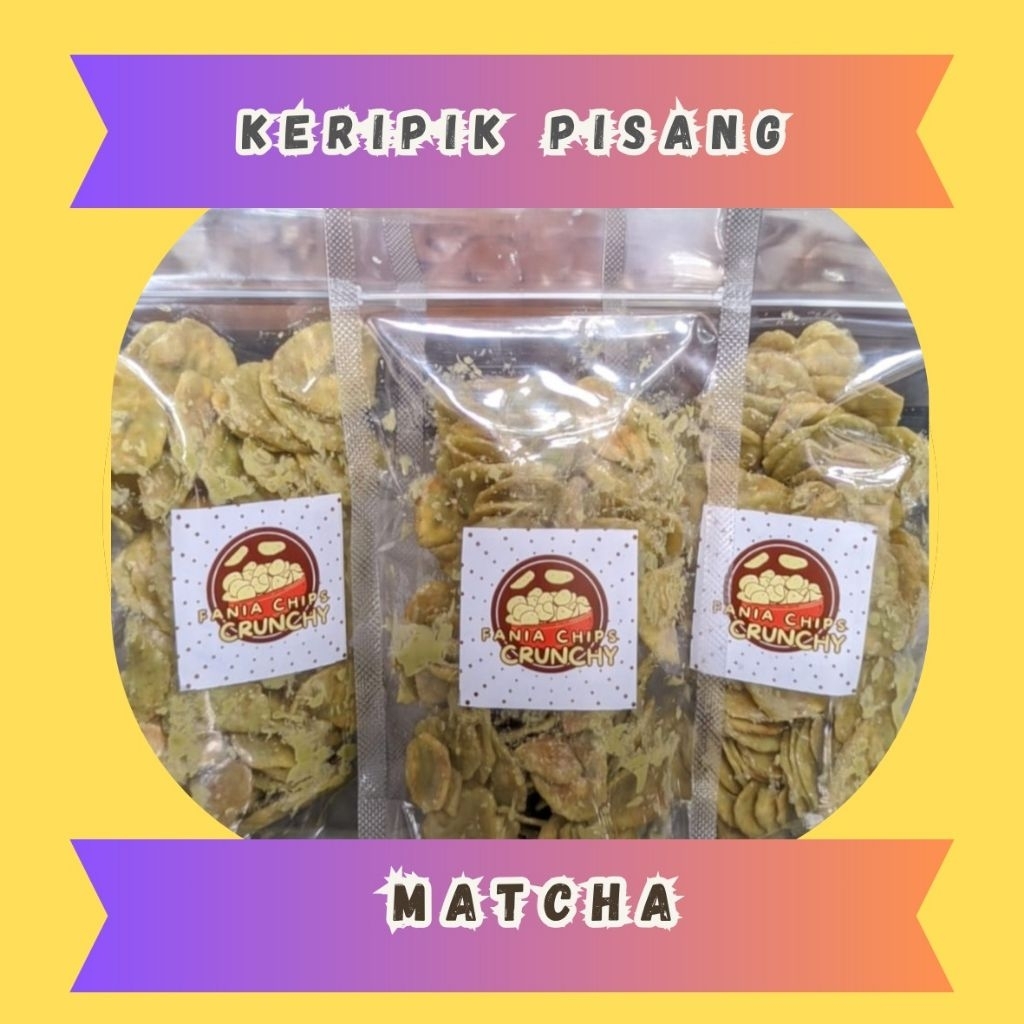 

Kripik Pisang Matcha Lumer Fania Chips