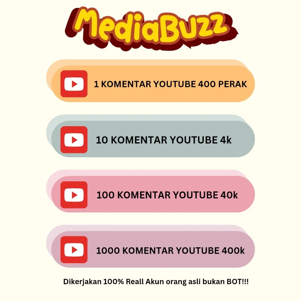 KOMENTAR YOUTUBE | KOMENTAR YOUTUBE | BUZZER INDONESIA | JASA BUZZER KOMENTAR | CUSTOM KOMENTAR