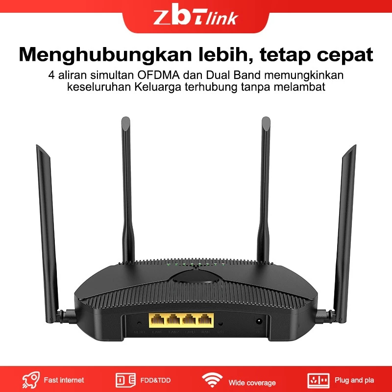 Zbtlink ZBT-Z8103AX AX3000 WiFi 6 Router Support OpenWrt Load Balance Autologin WMS Wifi.id Seamless