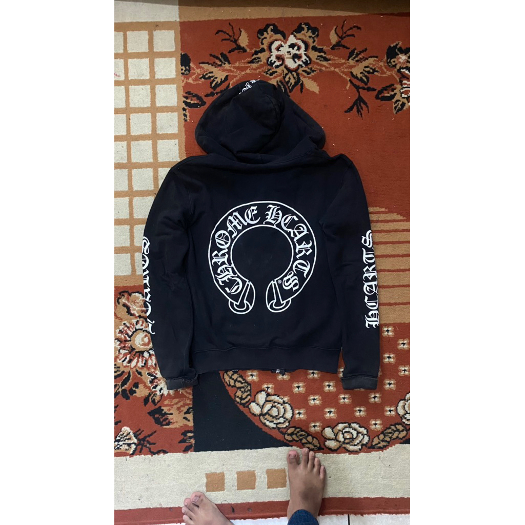 chrome hearts zipper hoodie