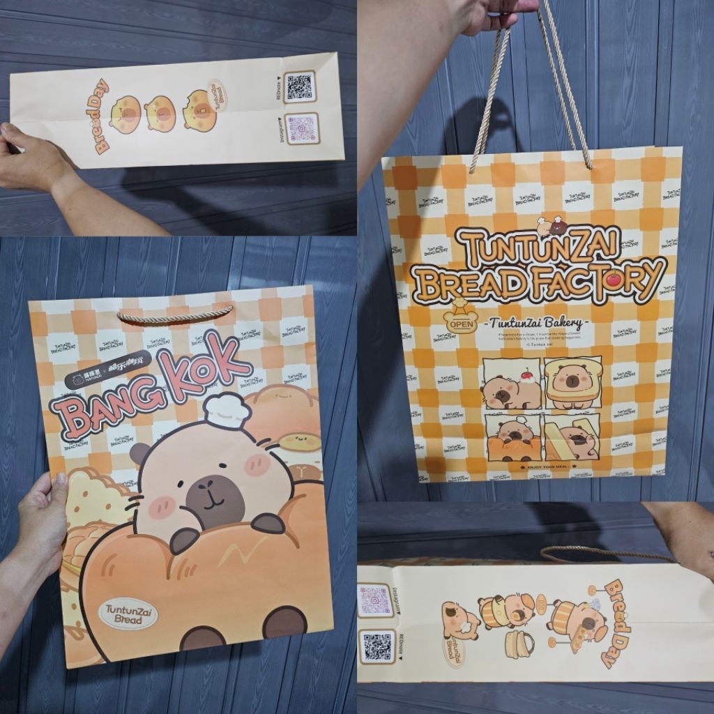 

TERMURAH READY STOCK PAPER BAG TUNTUNZAI BAKERY CAPYBARA ORIGINAL / TAS BELANJA / KANTONG BELANJA / KANTONG KARTON TEBAL LUCU CAPIBARA / PAPERBAG / TAS KADO