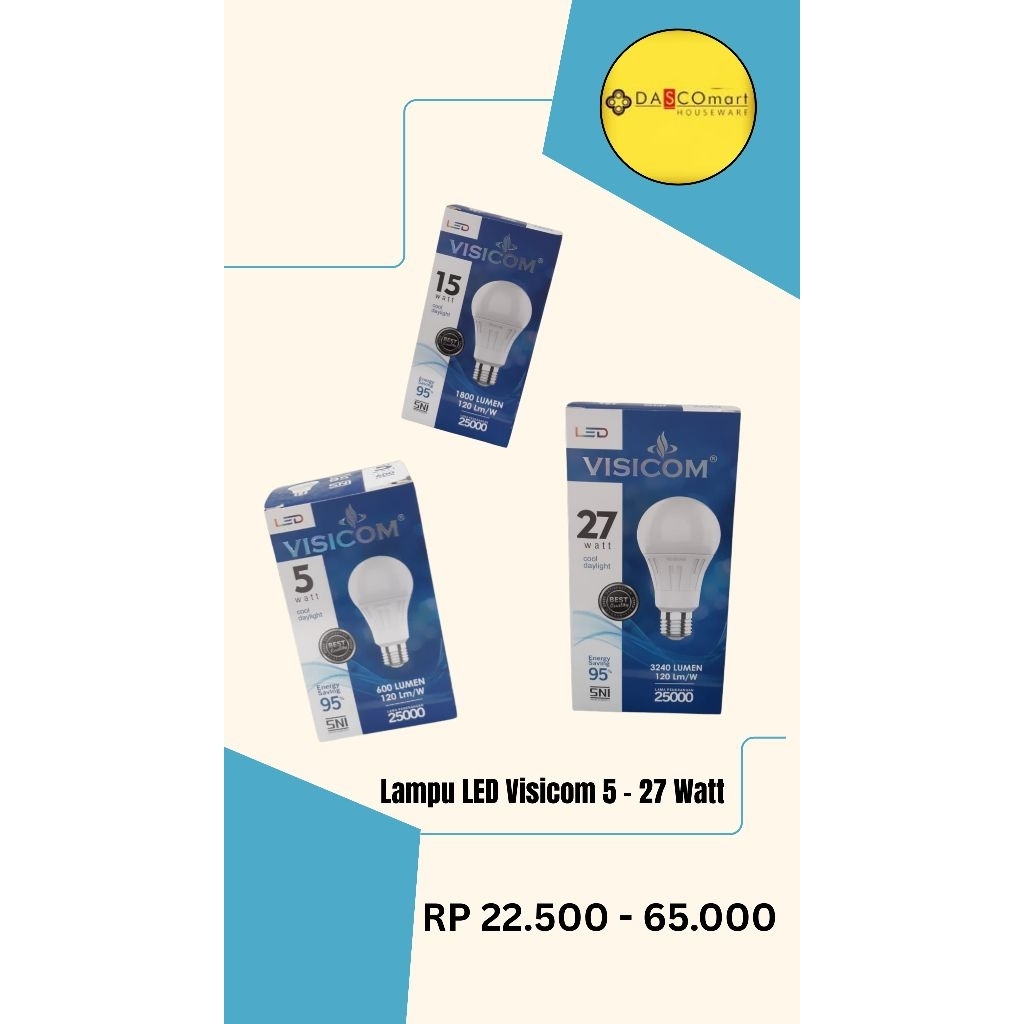 Lampu LED Visicom 5 - 27 Watt
