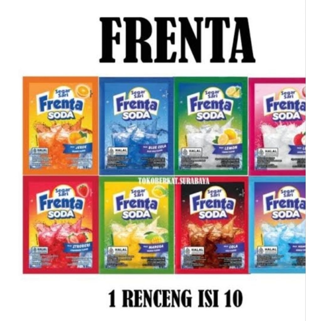 

Segar sari frenta soda renceng isi 10sachet