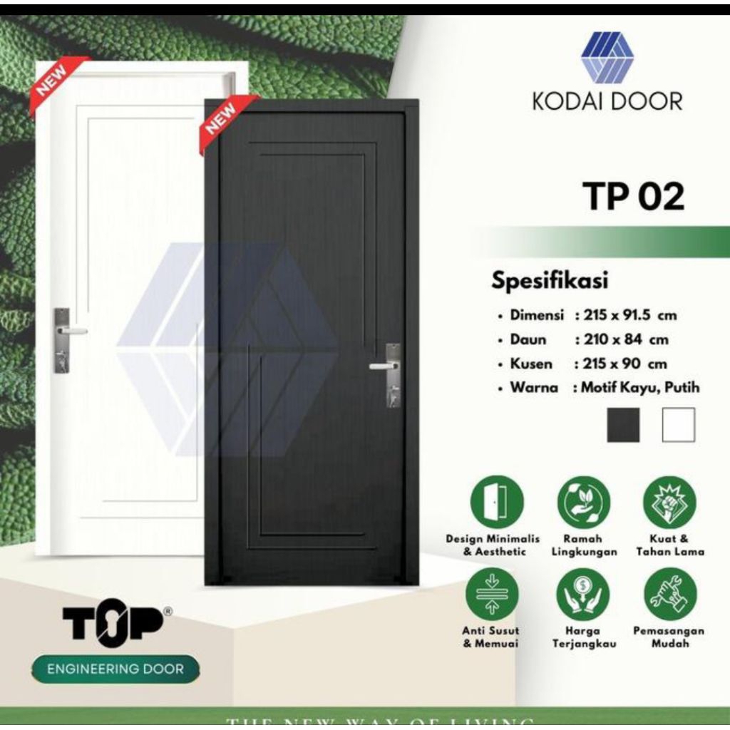 Pintu Kayu Engineering Door KODAI (90*215)-TP02