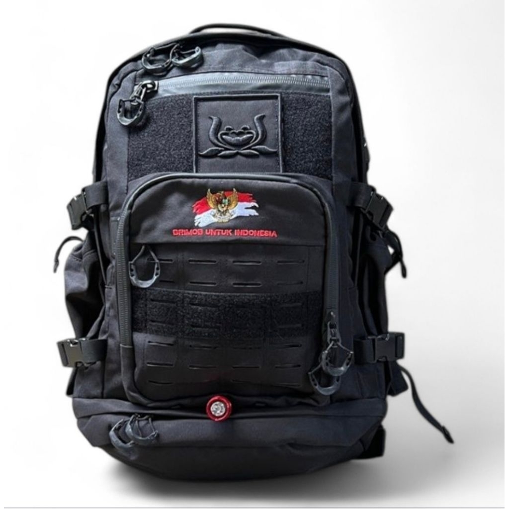 Tas Tactical jatah Brimob j force terbaru/Tas ransel hitam/Ransel 3 hari 30L kaporlap Brimob