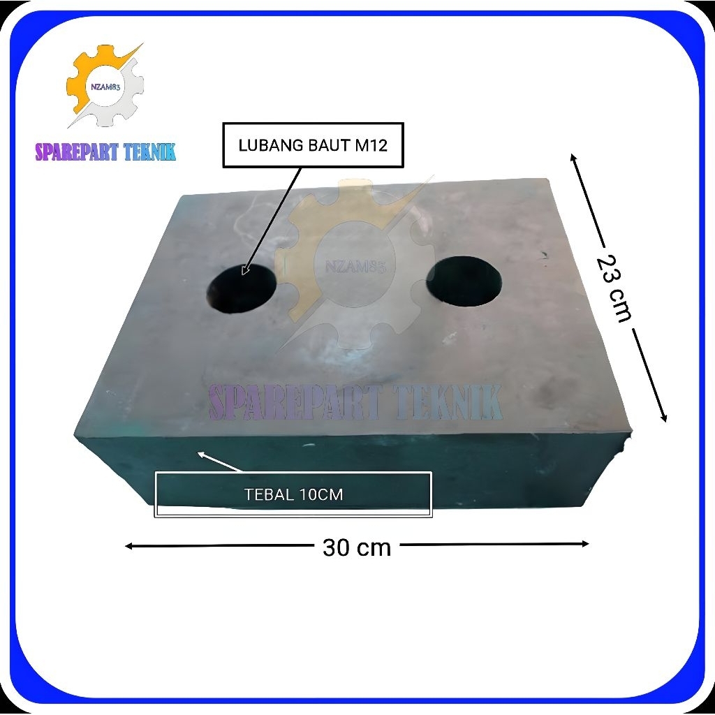 Rubber bumper loading dock karet penahan benturan mobil