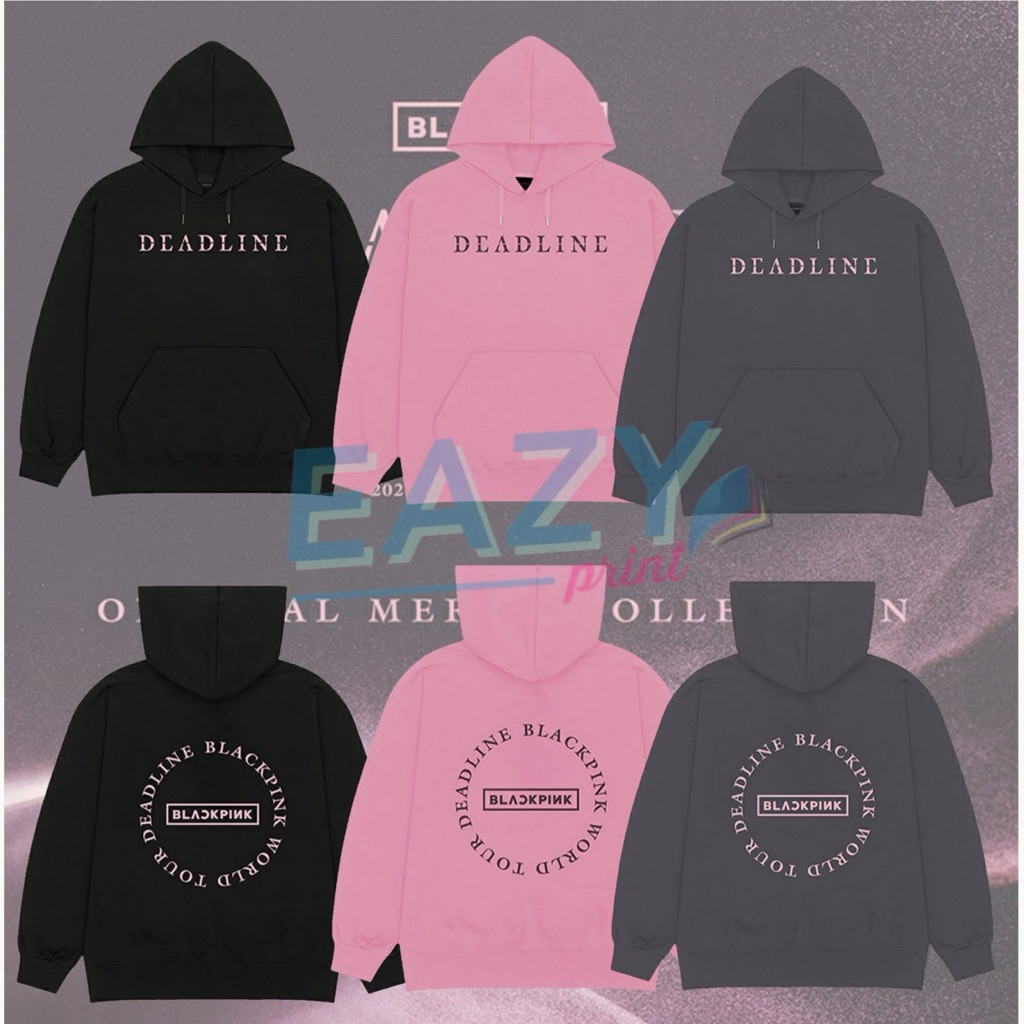 HOODIE DEADLINE ROUNDBACK BLACKPINK MERCH BLINK KPOP BLACK PINK OUTFIT IDOL