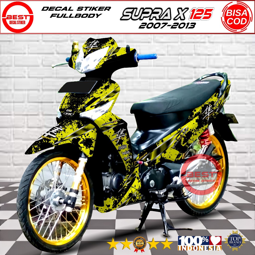 Decal Stiker Supra X 125 Full Body - Motif Keren | Pareasi Honda Supra X 125 Tahun 2007-2013