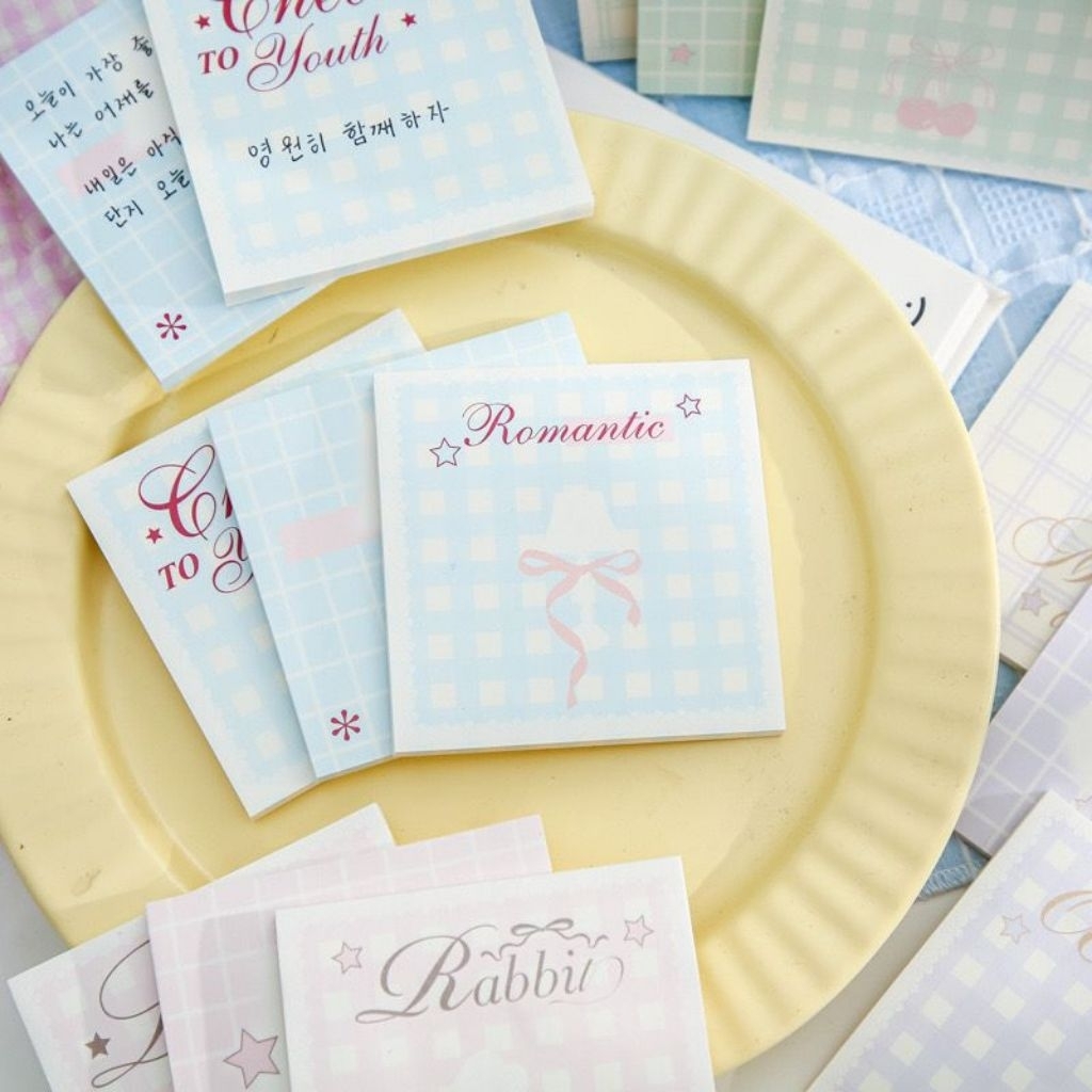 

Memo Pad Lucu Pastel 90 Lembar – Rabbit, Romantic, Still Life, Ocean