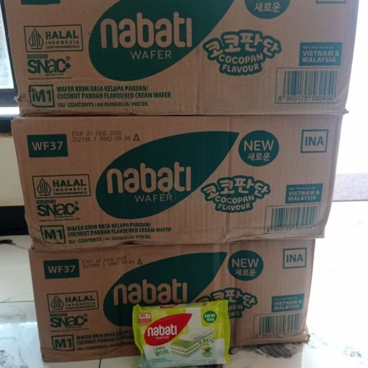 

Wafer Nabati 2000rban 37gr - 1 dus isi 60 pcs FREE TUMBLER - Gebyar Promo Payday Paket 3 Karton lebih Murah Exp 2026