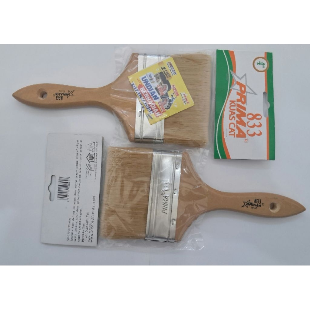 

Kuas Prima 833 Bulu Putih Ukuran 4" Inch