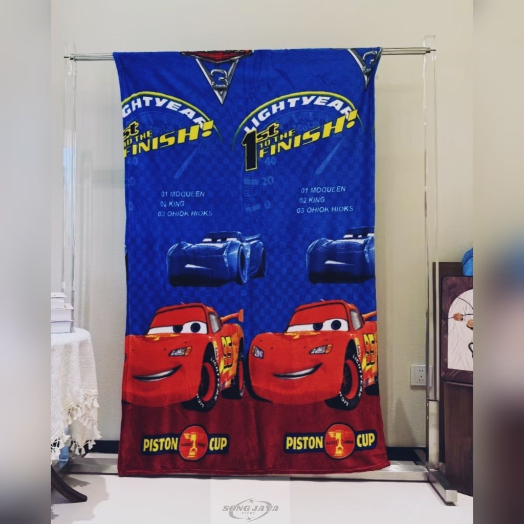 SELIMUT KARAKTER HALUS SELIMUT BULU DEWASA SELIMUT CARS