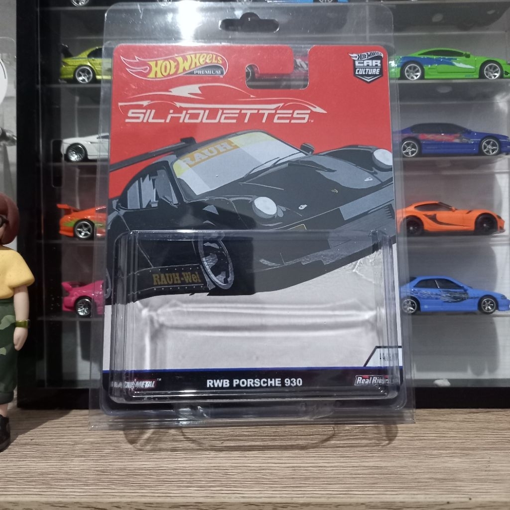 Custom Card RWB Porsche 930 Silhouttes Black/Hitam Hot Wheels Premium
