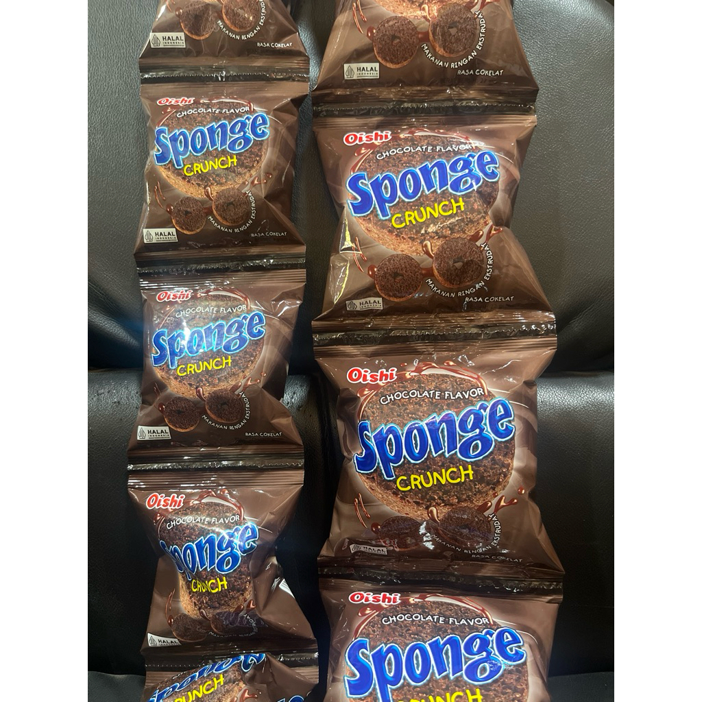 

Oishi Sponge Crunch Coklat (Perpak Isi 10 Bungkus)