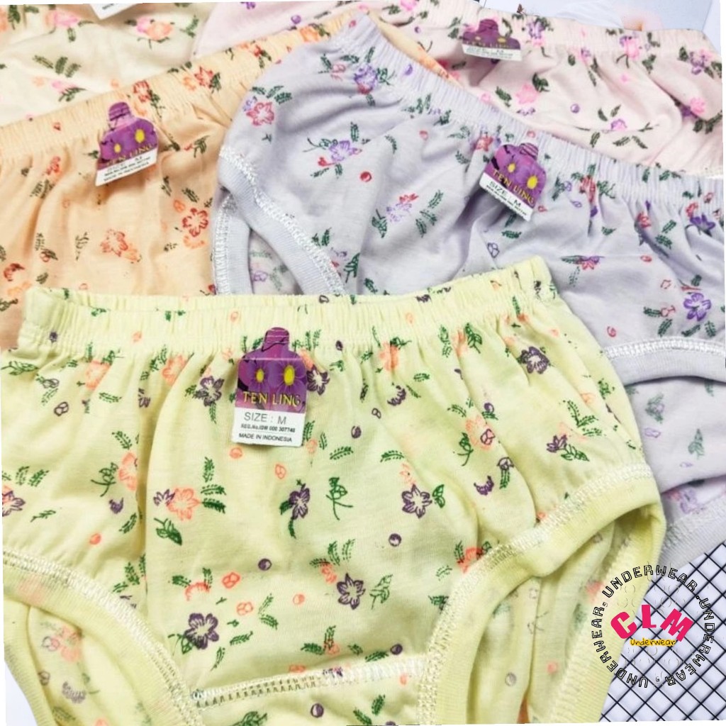 GROSIR 12pcs Celana Dalam Cawet Wanita Dewasa Anti Nyeplak Lusinan Jumbo Grosir