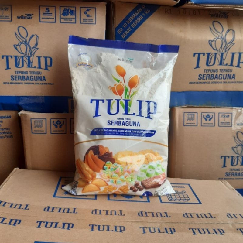 Tepung Terigu Serbaguna Tulip 1 Kg (DUS)