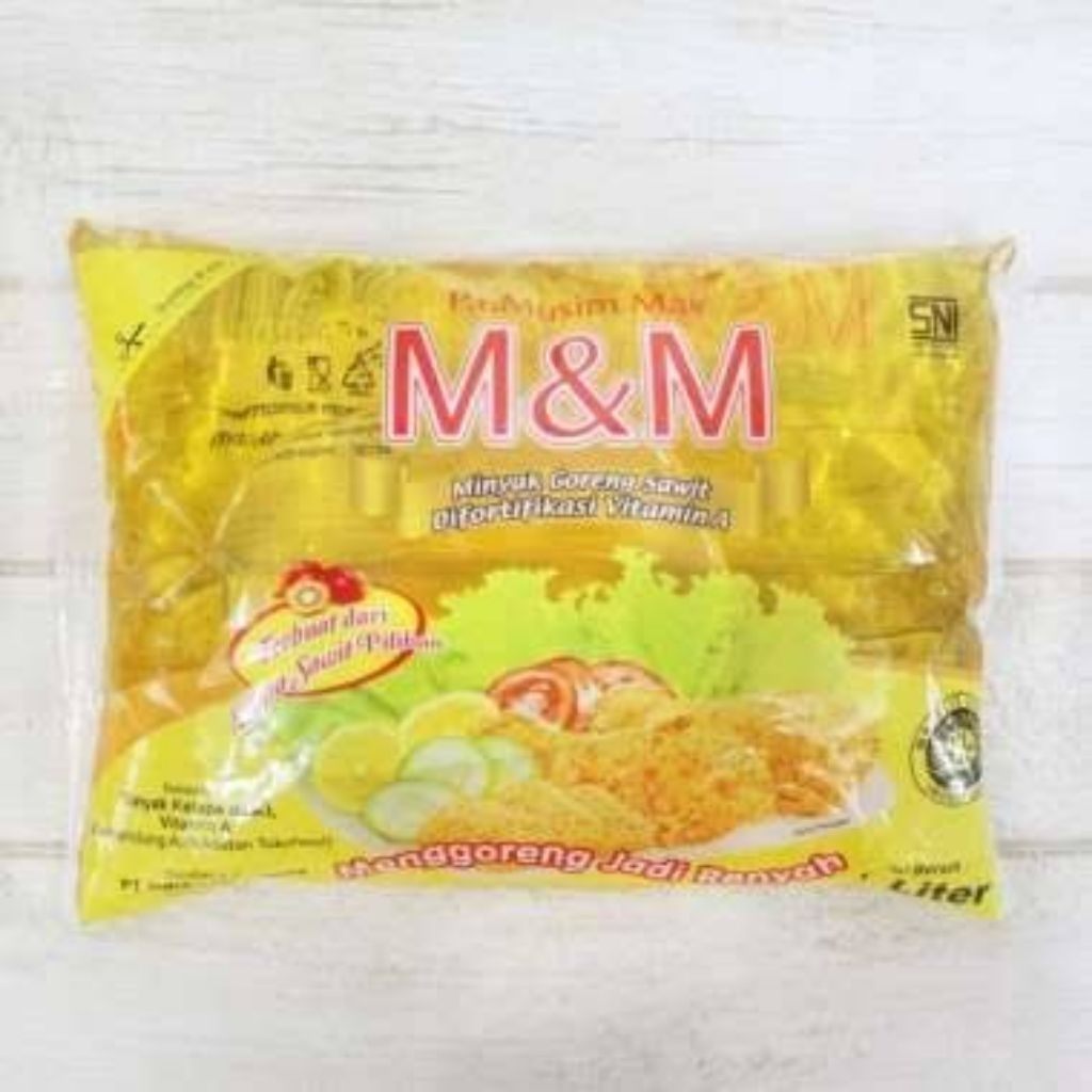 

Minyak Goreng M&M 1 Liter (Kemasan Bantal)