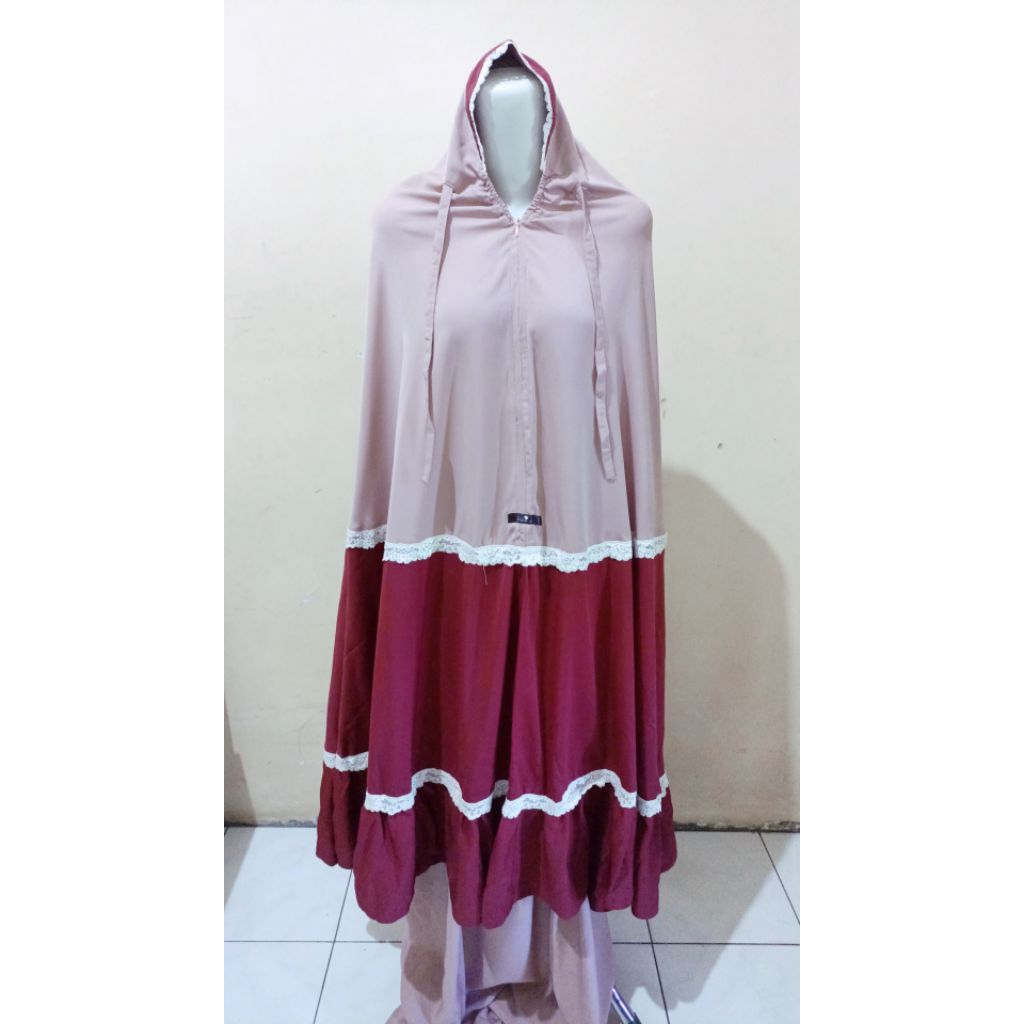 Mukena Dewasa 2in1 Katun Premium Mahar Seserahan Lebaran Hari Raya Idul Fitri Travelling Daily Aruni