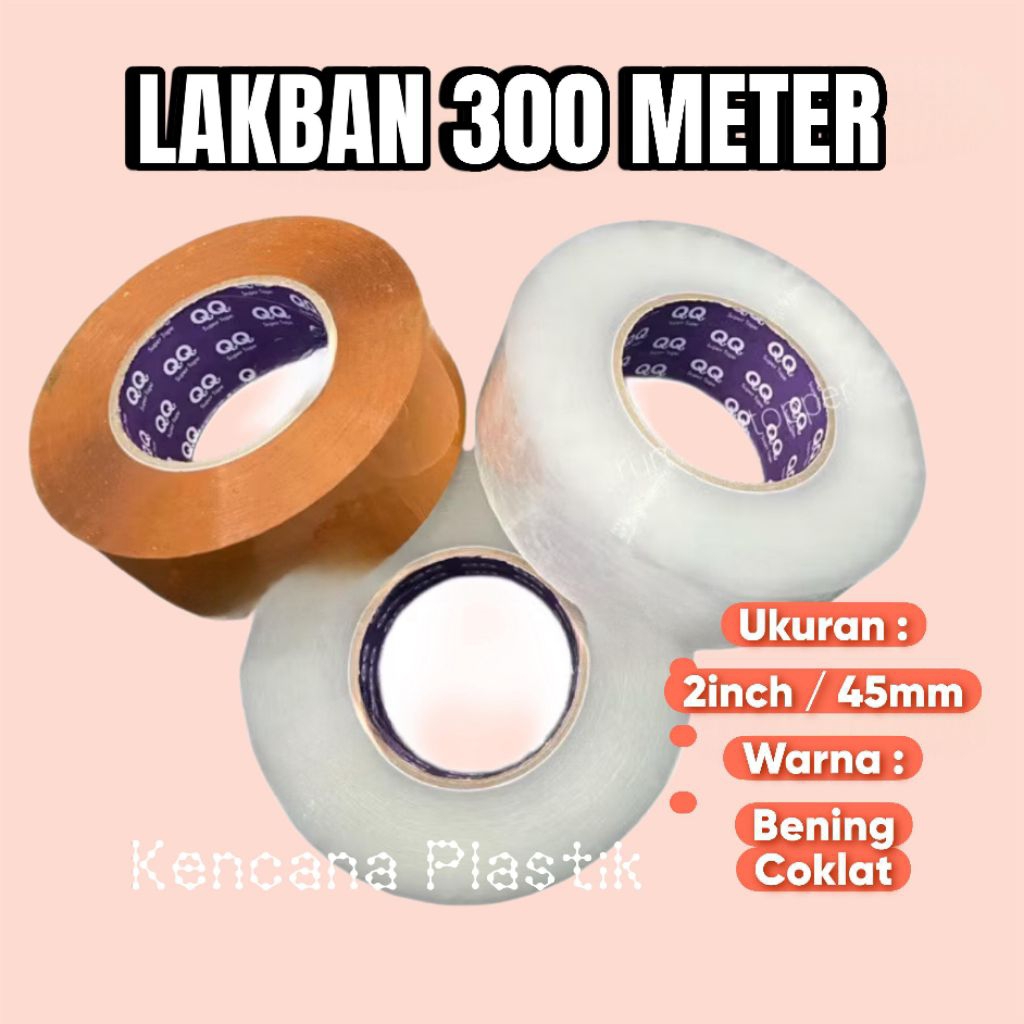 

Lakban Bening/Coklat 2inch(45mm) 330yar LEBIH TEBAL