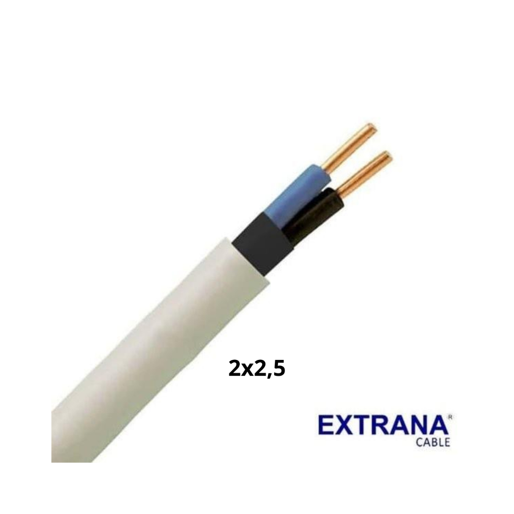 Kabel NYM 2x2.5 EXTRANA – Kabel Listrik Tembaga Per Meter untuk Instalasi Rumah