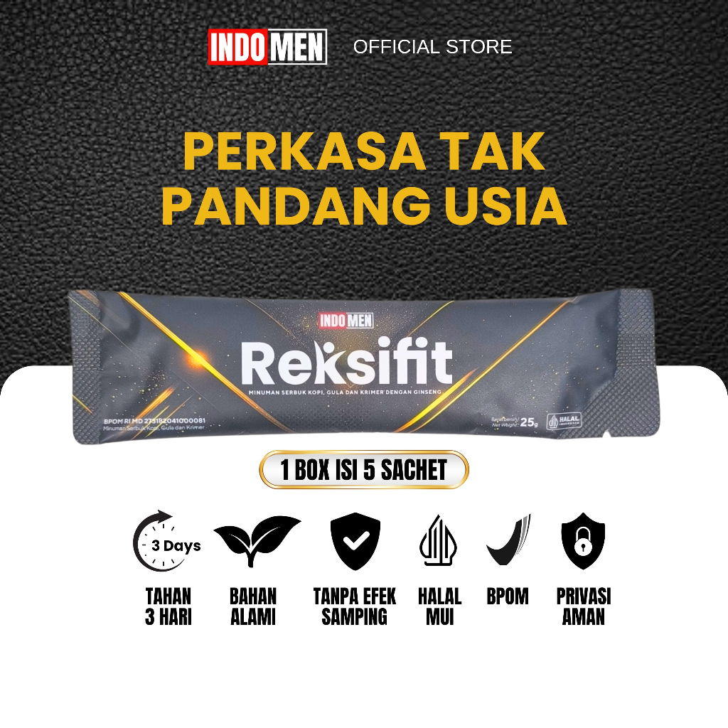 

INDOMEN Reksifit - Langsung Perkasa Seperti Malam Pertama